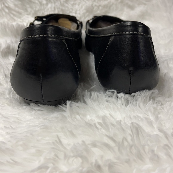 Black Suede and Leather flats (driving moccasins) Anne Klein size 8.5M - Picture 5 of 7